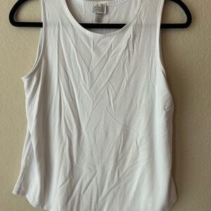 Women's White Sleeveless Top